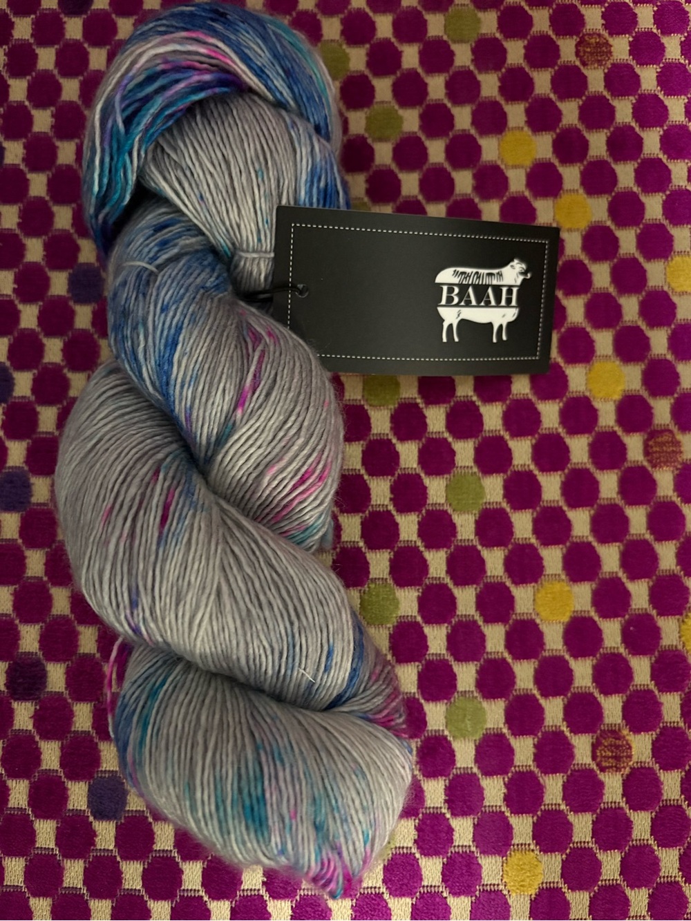Baah Yarns 100% Superwash Merino Wool in Strawberry Fields Colorway